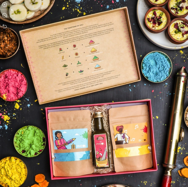 Pigment Packaging Lid and Bottom Kraft Paper Box