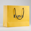 Black Logo Yellow Paper Gift Bag