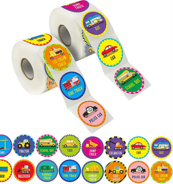 Colorful Cartoon Children's Toy Adhesive Sticker