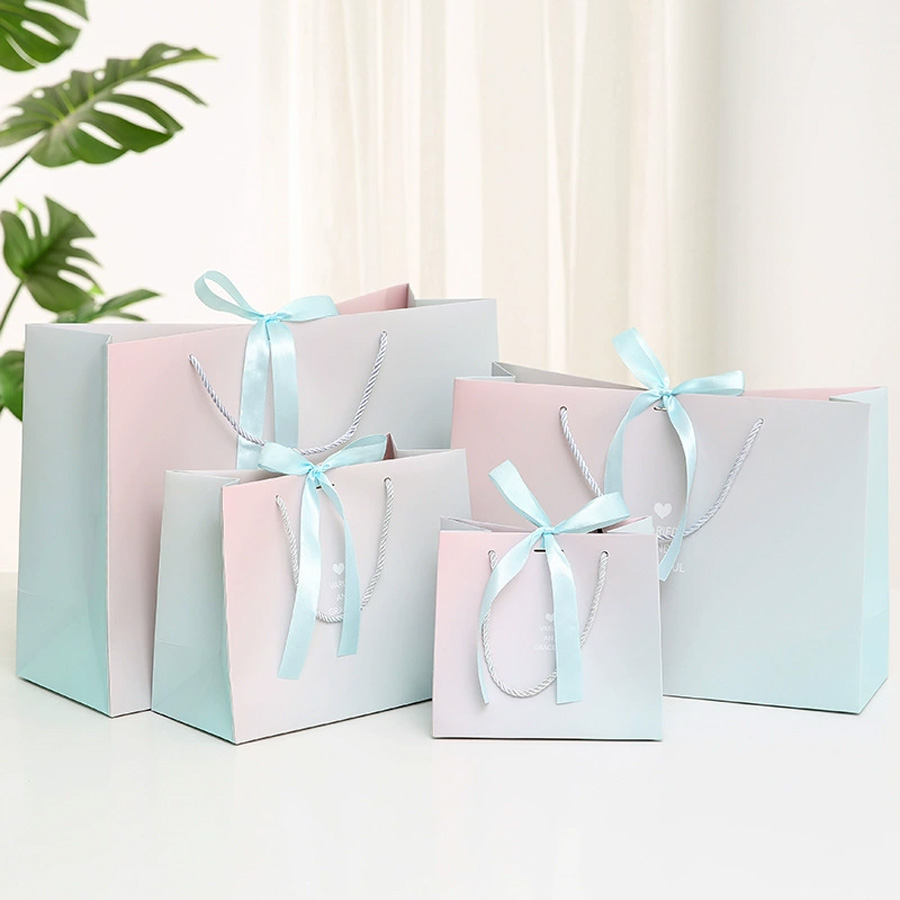 Custom Printed Paper Handbags for Stylish Retail Packaging