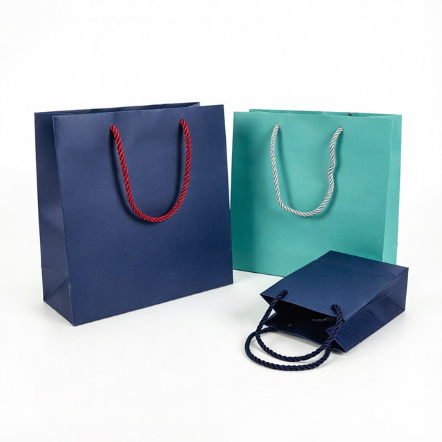 Stylish Printed Paper Bags with Custom Logo for Branding