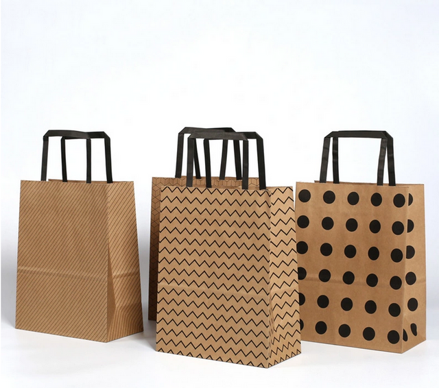 Brown Kraft Paper Gift Packaging Bag