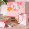 Colorful Flower Pink Paper Gift Bag