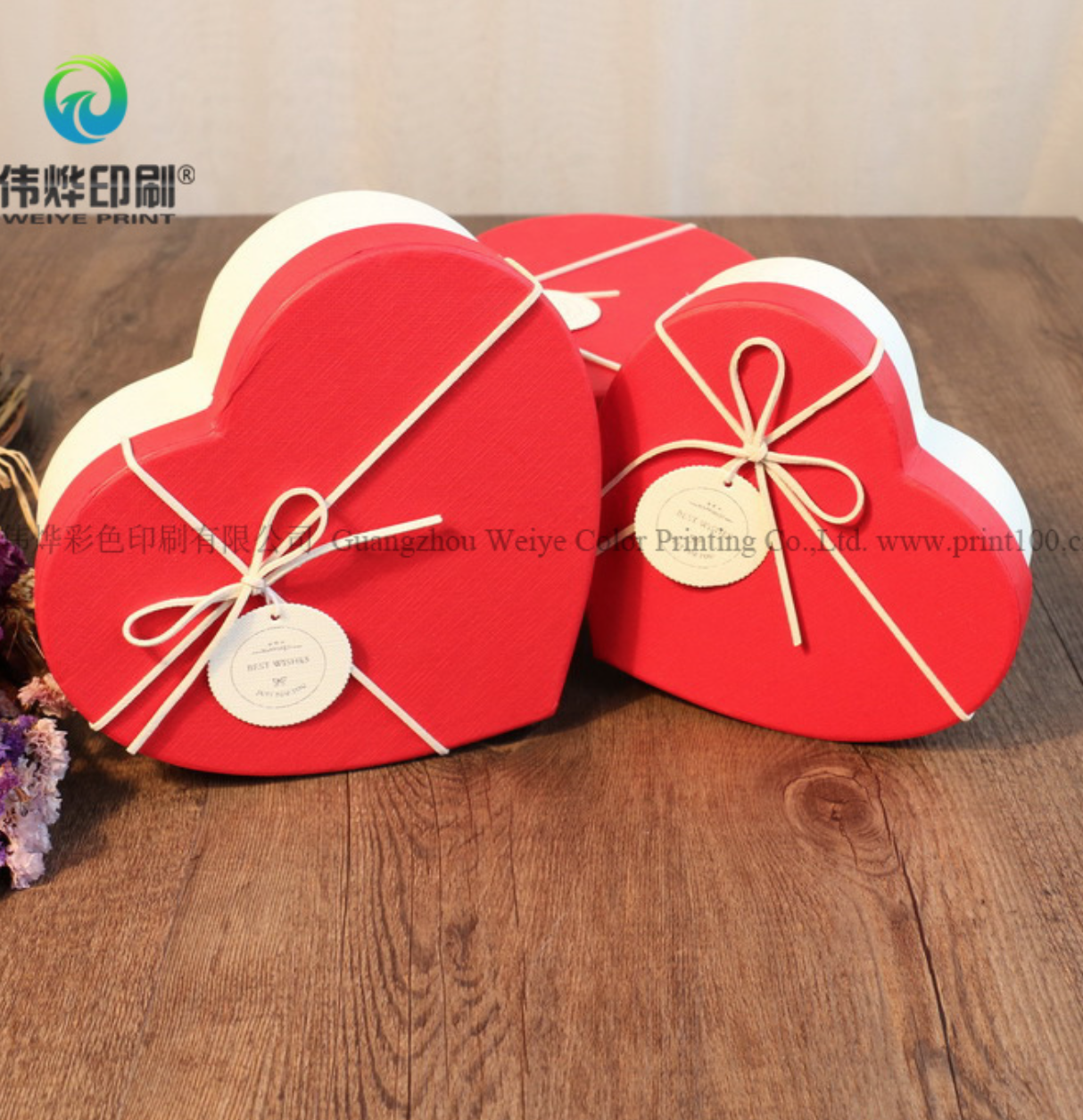 Heart Shape Lid and Bottom Box