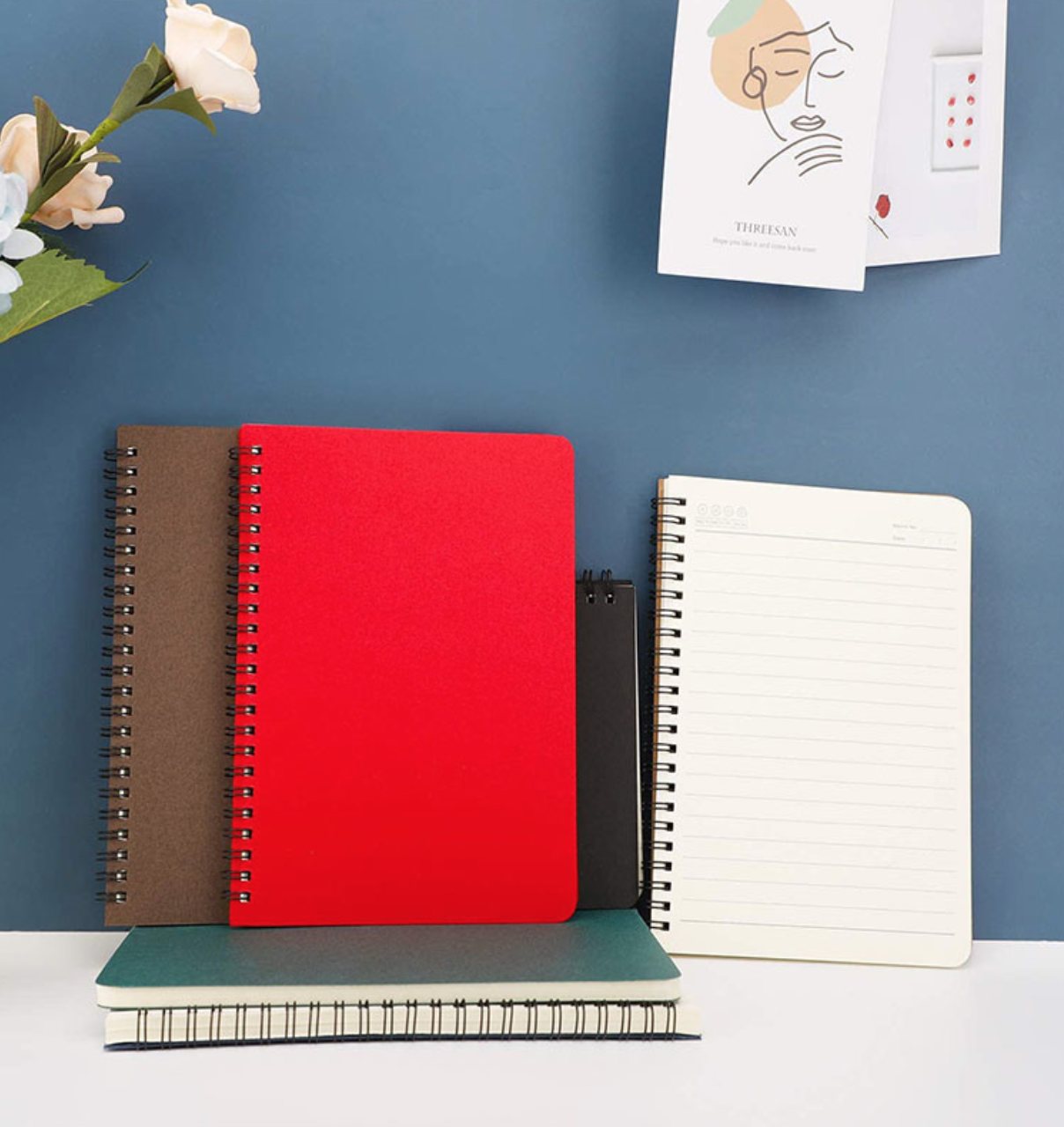 Colorful Hardcover Spiral Binding Notebook