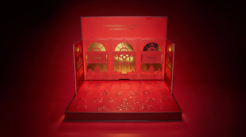 Christmas Style Lid and Bottom Box for Chocolate