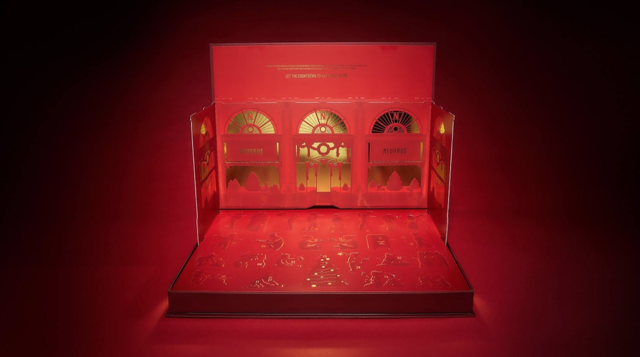 Christmas Style Lid and Bottom Box for Chocolate