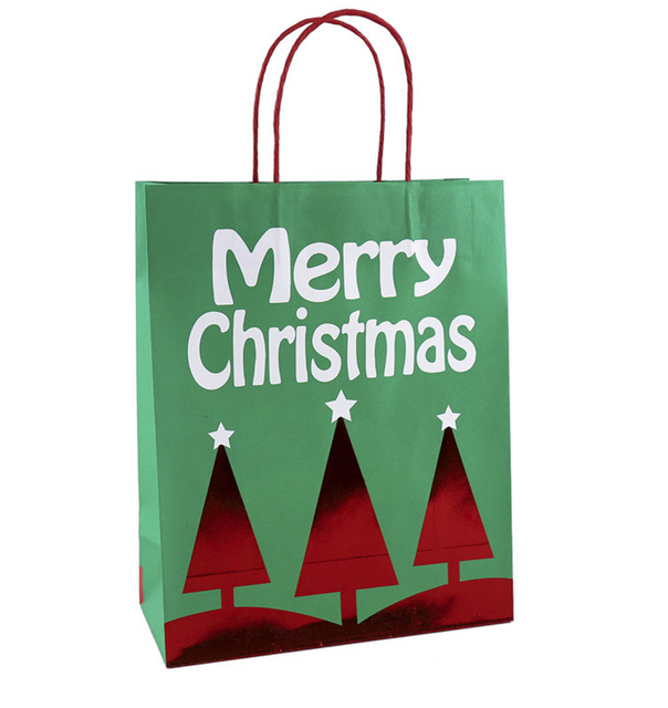 Green Christmas Gift Packaging Bag