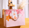 Colorful Flower Pink Paper Gift Bag