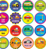 Colorful Cartoon Children's Toy Adhesive Sticker