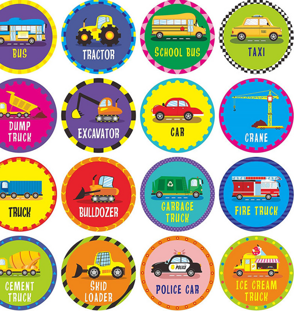 Colorful Cartoon Children's Toy Adhesive Sticker