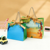 Customizable Creative Paper Shopping Bag with Comfortable Hand Length Handle