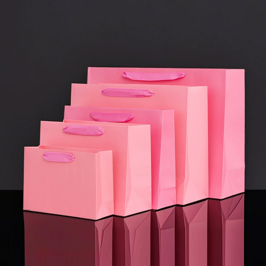 Personalized Paper Hand Bags in Vibrant CMYK and Pantone Colors