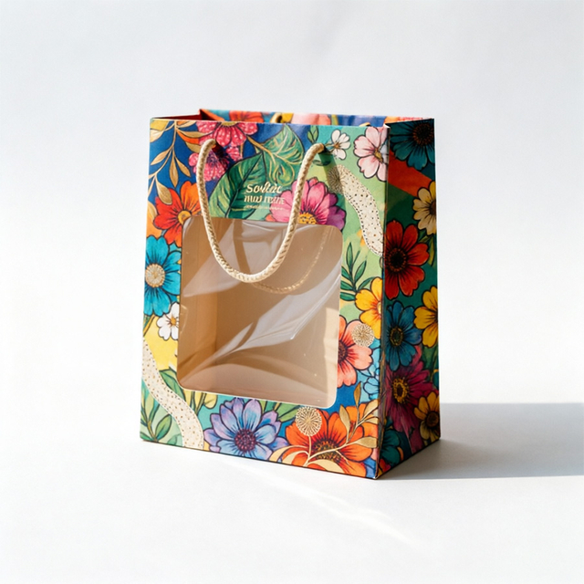 Custom Printed Handbag Packaging Bags for Retail Distribution