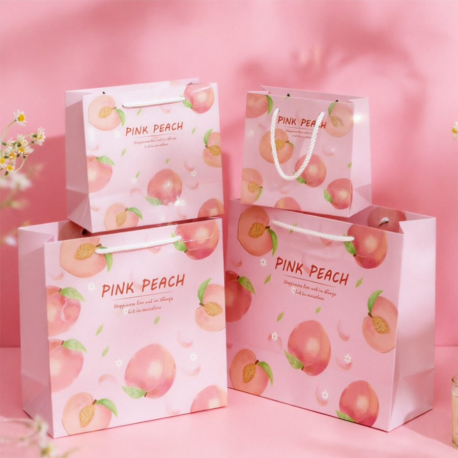 Stylish Customizable Paper Shopping Bags for Clothing and Footwear