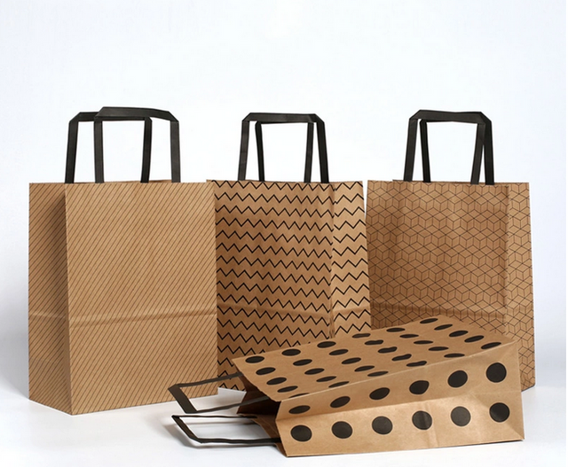 Brown Kraft Paper Gift Packaging Bag