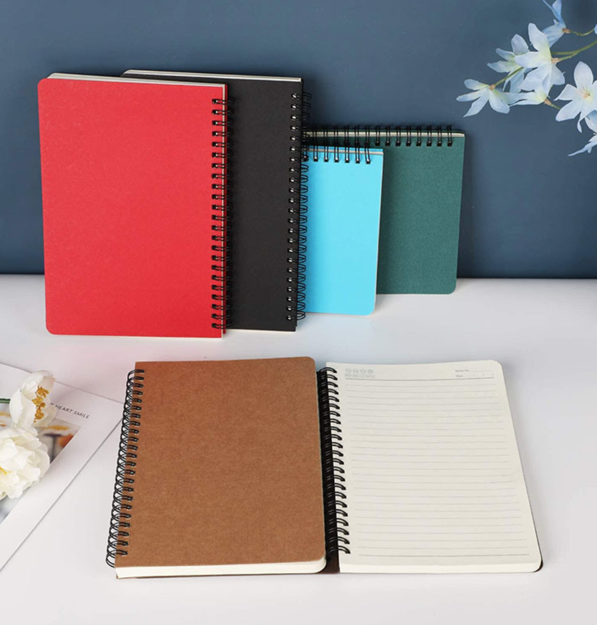 Colorful Hardcover Spiral Binding Notebook