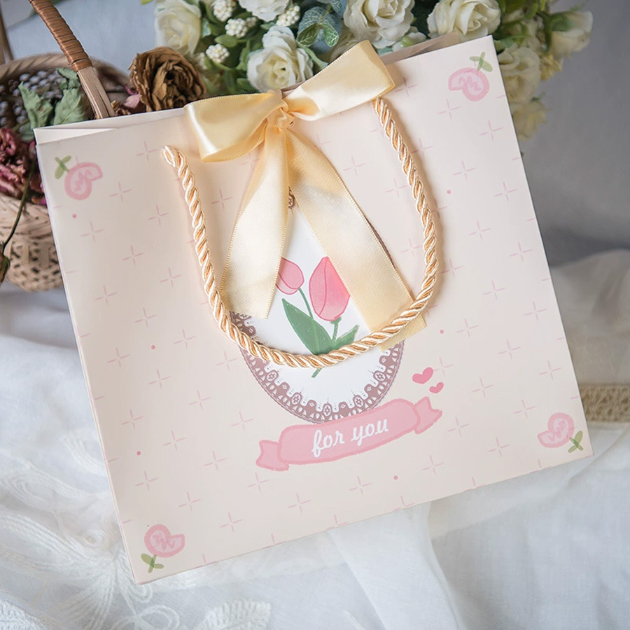 Elegant Jewelry Carrier Art Paper Bag for Printing