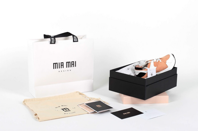 Pink Shoes Packaging Lid and Bottom Box