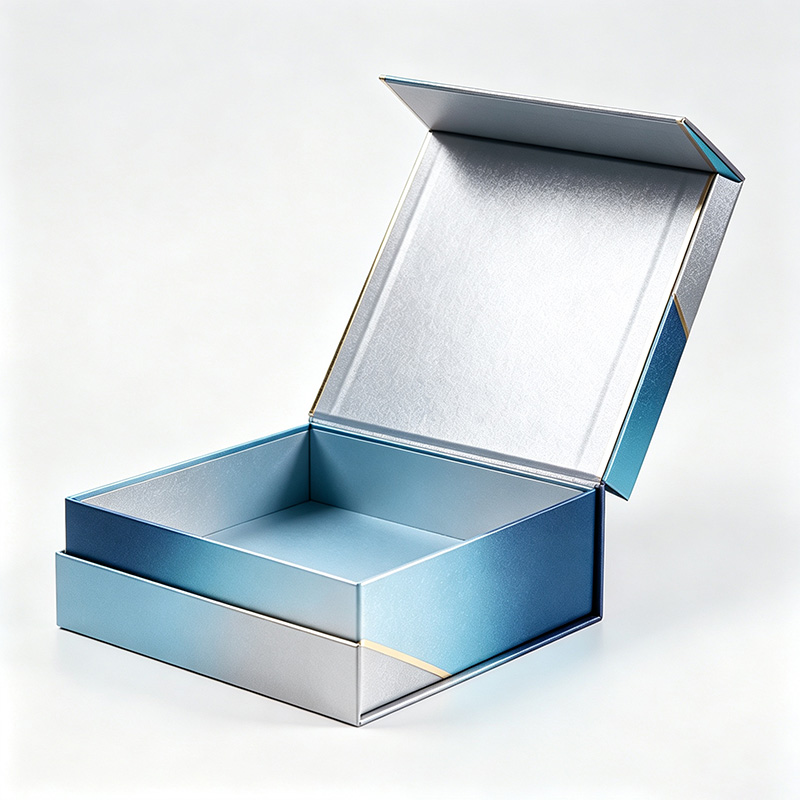 .Luxury Cosmetic Paper Gift Box with Ribbon for Jewelry