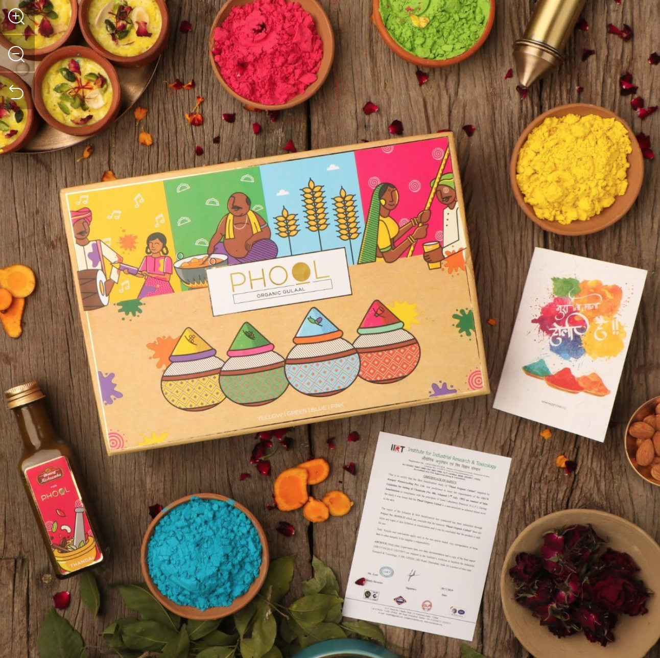 Pigment Packaging Lid and Bottom Kraft Paper Box
