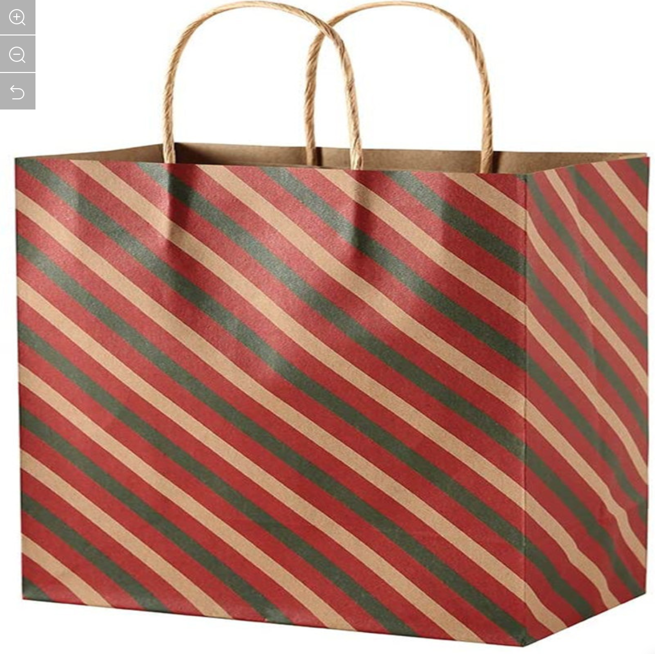 Christmas Desgin Paper Gift Bag with Twist Handle