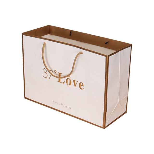 Hot Stampping Light Pink Tote Bag with Cotton Rope