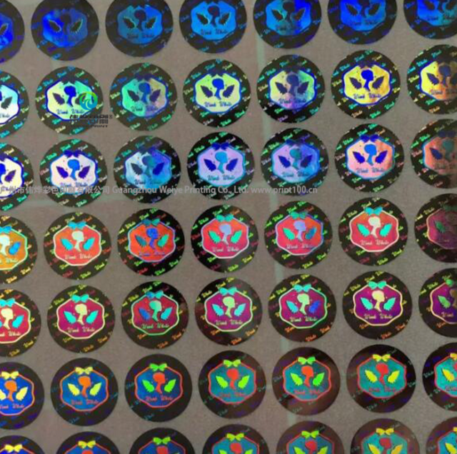 PVC Laser Round Sticker / Label