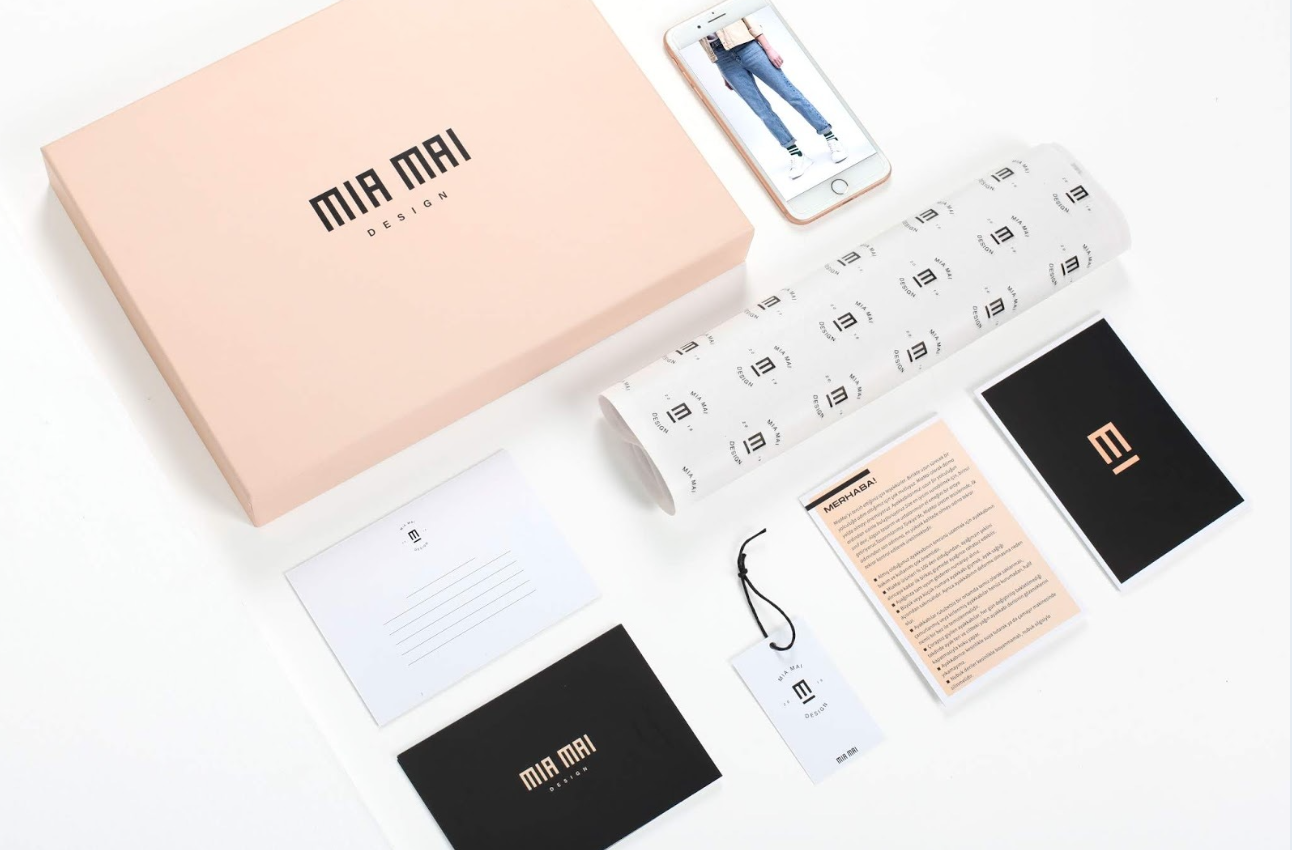 Pink Shoes Packaging Lid and Bottom Box