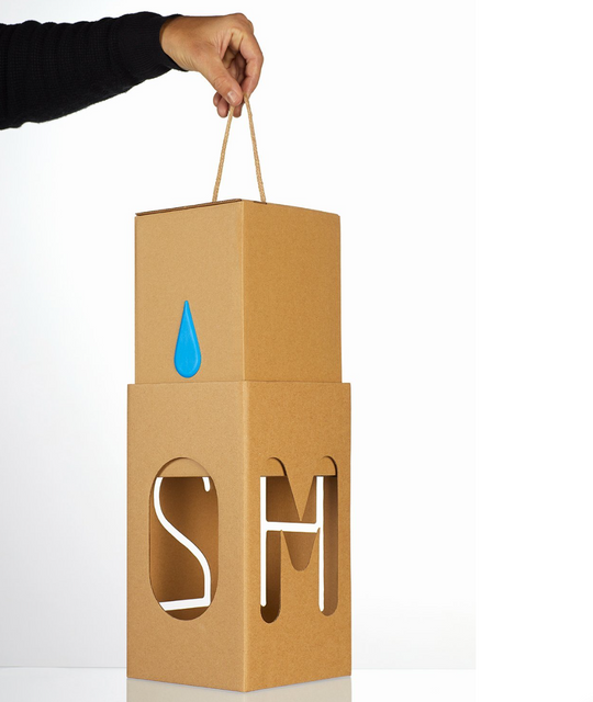 Creative Kraft Paper Wine Packaging Box