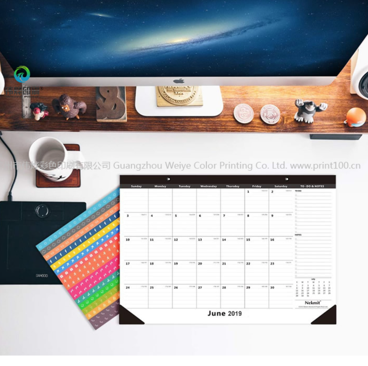 Custom Two Purpose Calendar - Table & Wall