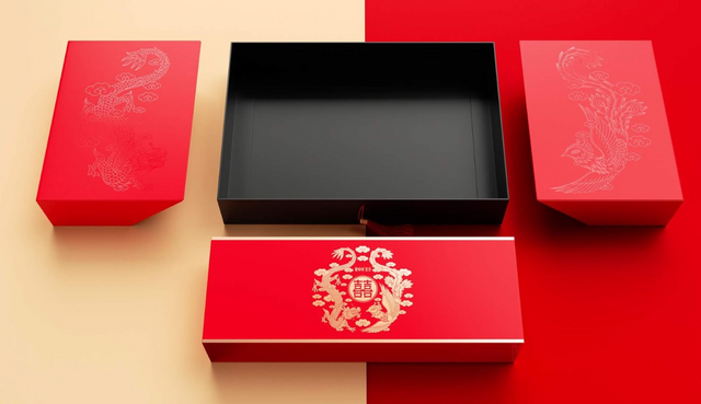 Wedding Candy Packaging Lid and Bottom Paper Box