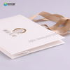 White Gold Foil Art Paper Gift Bag with Ribbon Bow