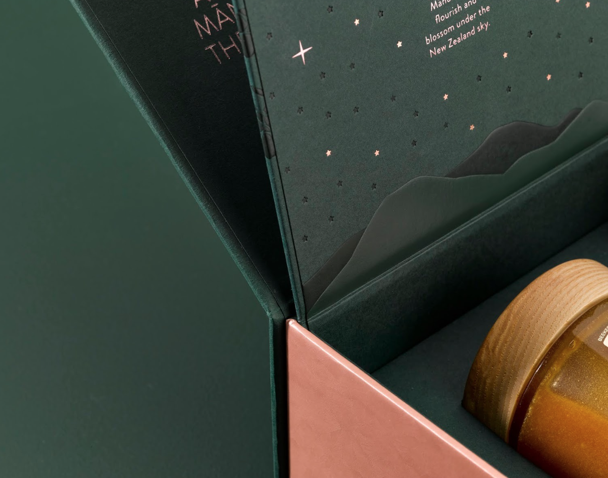 Dark Green Magnet Folding Box for Food Packaging