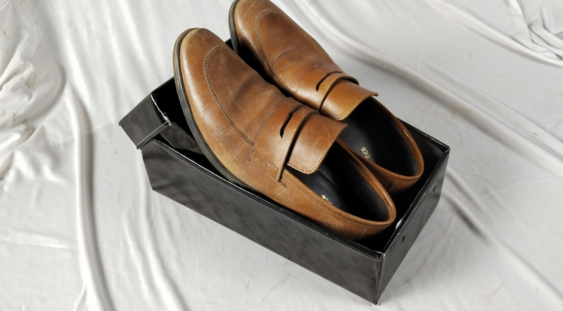 Black Shoes Packaging Lid and Bottom Box