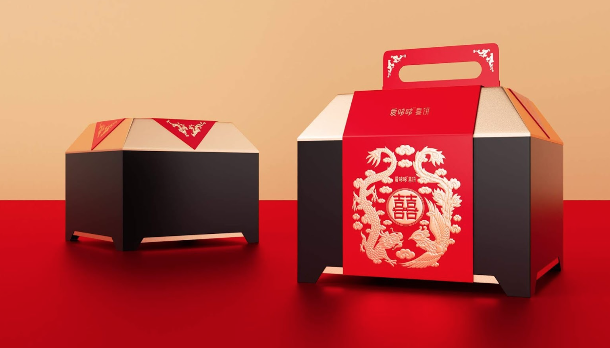Wedding Candy Packaging Lid and Bottom Paper Box