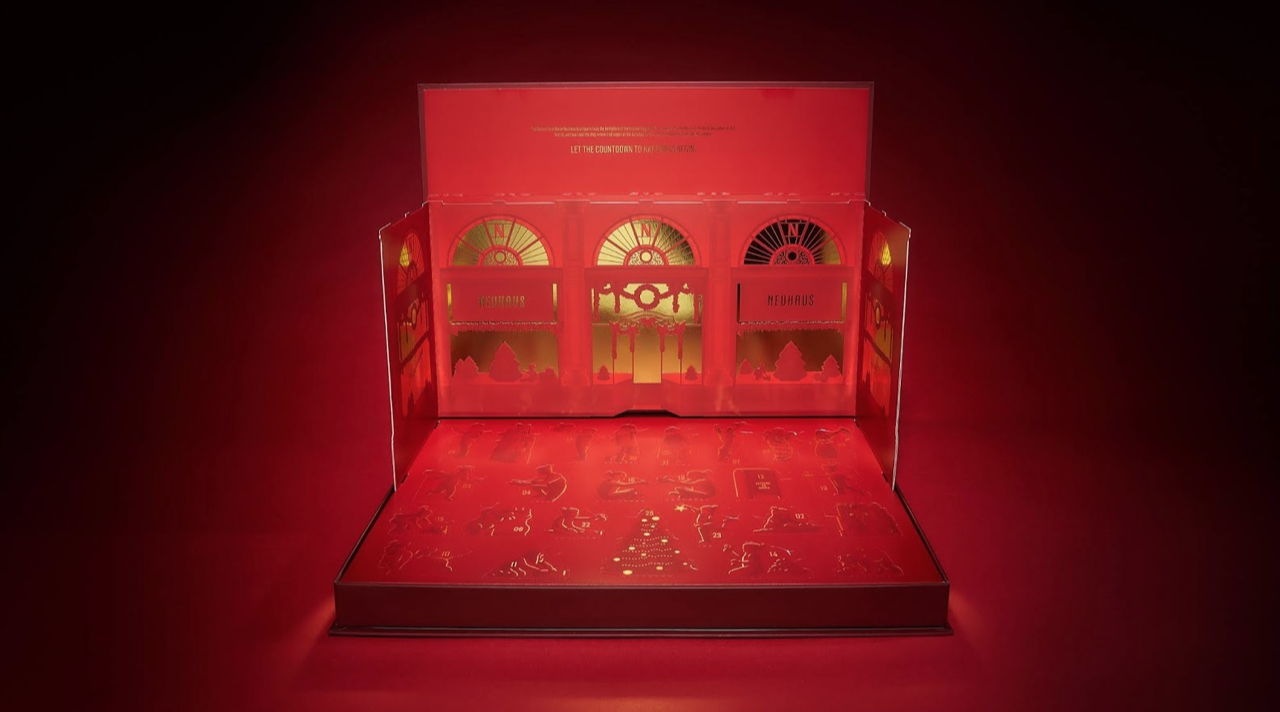 Christmas Style Lid and Bottom Box for Chocolate