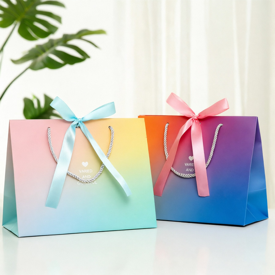 Custom Printed Paper Handbags for Stylish Retail Packaging