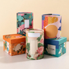 Premium Round Paper Boxes with Custom Hot Stamping Options