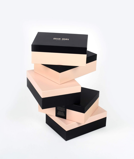 Pink Shoes Packaging Lid and Bottom Box