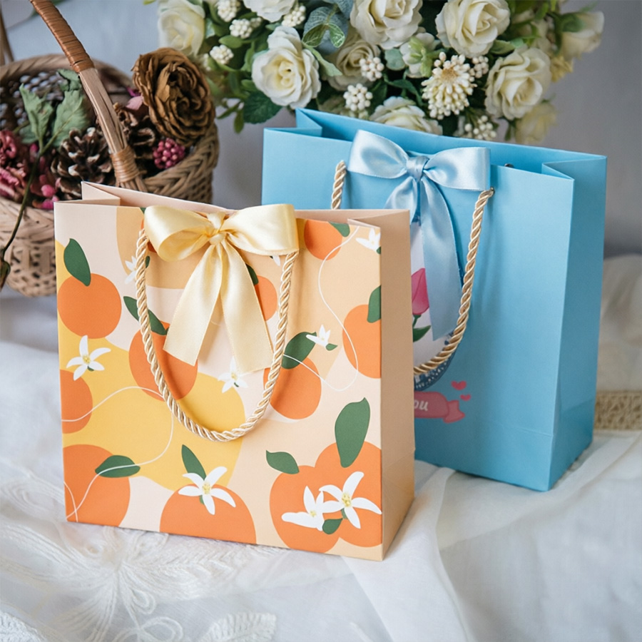 Elegant Jewelry Carrier Art Paper Bag for Printing