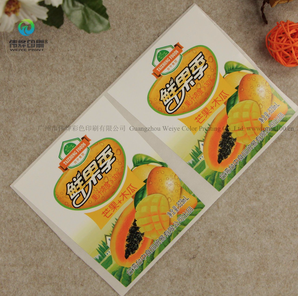 Adhesive Sticker or Label for Fruit