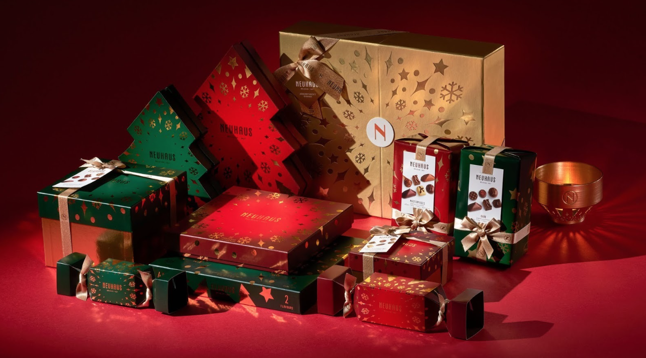 Christmas Style Lid and Bottom Box for Chocolate