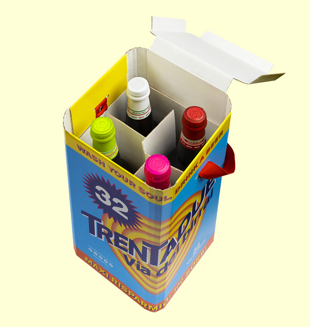 Hard Paper Bottle Packaging Box