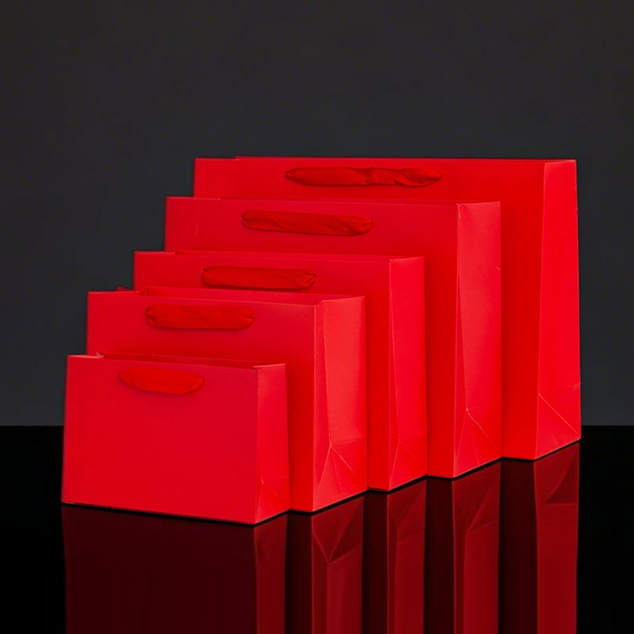 Personalized Paper Hand Bags in Vibrant CMYK and Pantone Colors