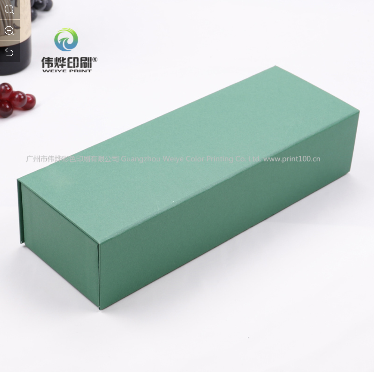 Green Magnet Folding Box for Wine Packaging