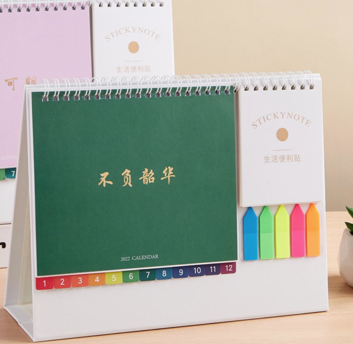 Creative Table Calendar with Notepad and Sticker