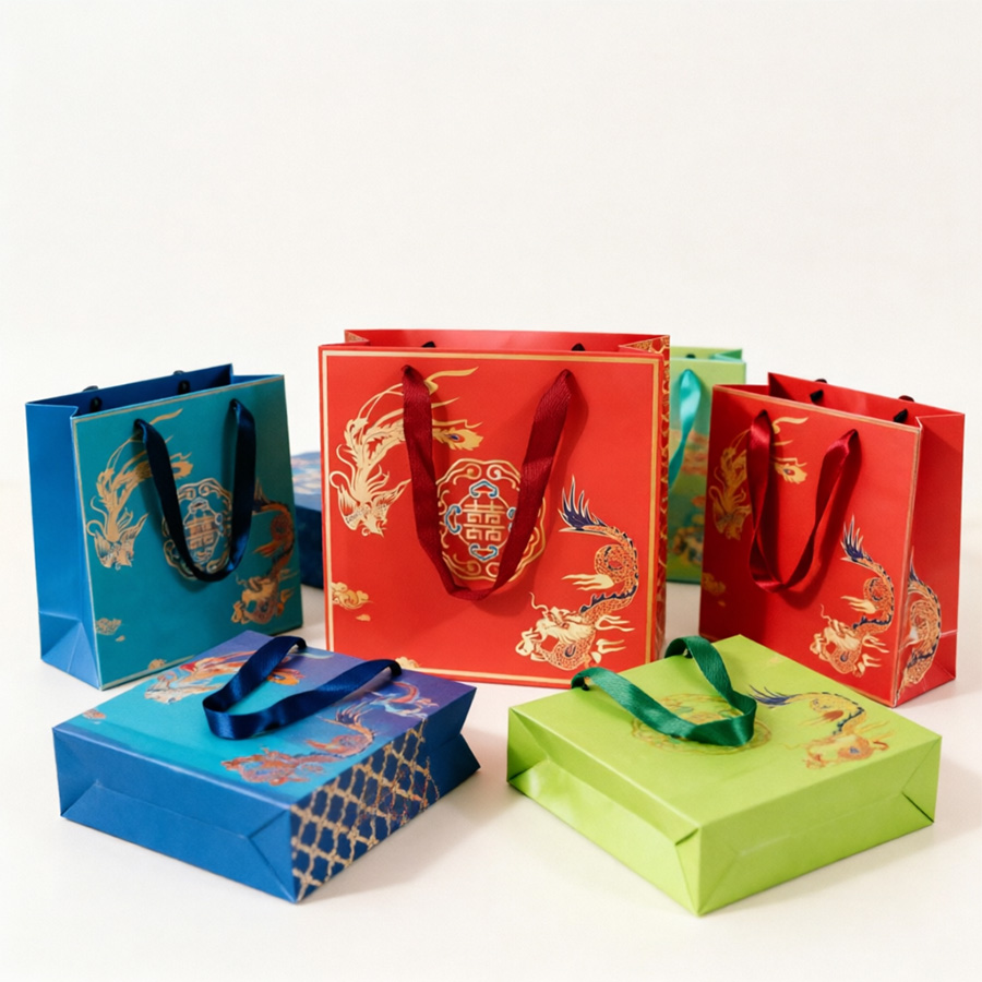 Stylish Art Paper Bags for Garment and Footwear Packaging