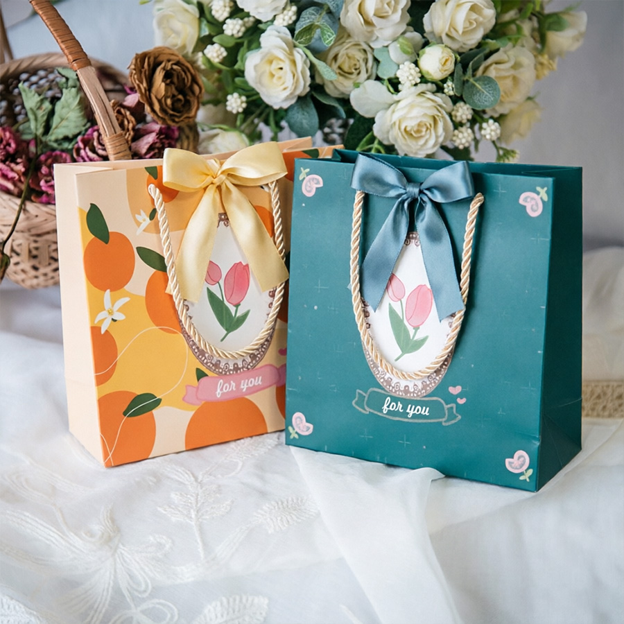 Elegant Jewelry Carrier Art Paper Bag for Printing